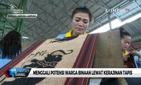 Keren! Warga Binaan Hasilkan Kerajinan Tapis Khas Lampung