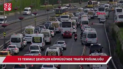 15 Temmuz Şehitler köprüsü'nde trafik yoğunluğu