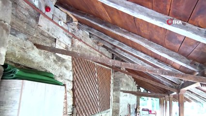 8 asırdır dimdik ayakta duran çivisiz cami havadan görüntülendi