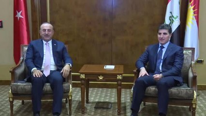 Çavuşoğlu, IKBY'nin yeni başkanı Neçirvan Barzani ile görüştü
