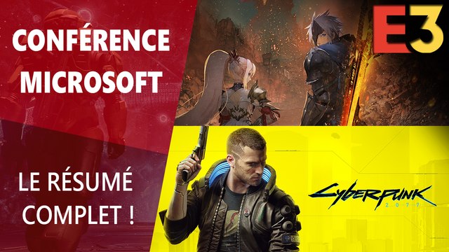 E3 2019 : Résumé de la conférence Microsoft