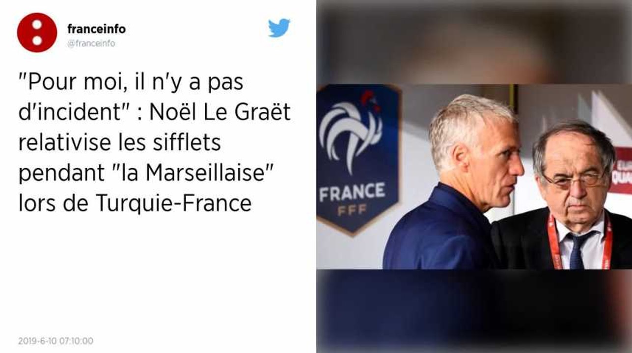 Marseillaise sifflée lors du match Turquie-France : « pas d’incident » pour Le Graët