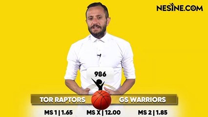 Raptors - Warriors TEK MAÇ Nesine'de!