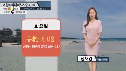 [내일의 바다낚시지수] 6월11일 동해안 해황 궂은 편,제주 강한 바람 그 밖의 해안 무난 / YTN