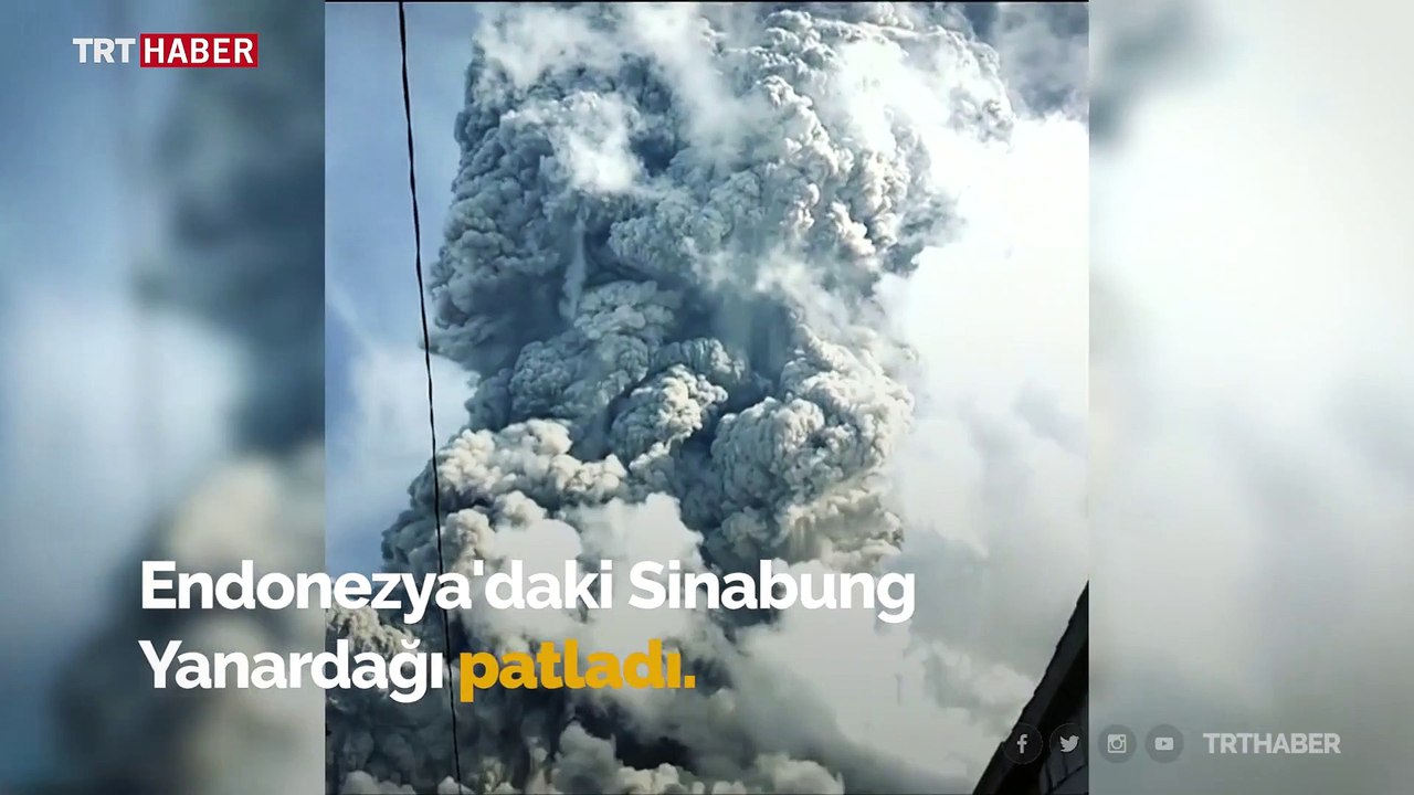 Endonezya'da Sinabung Yanardağı'nda patlama