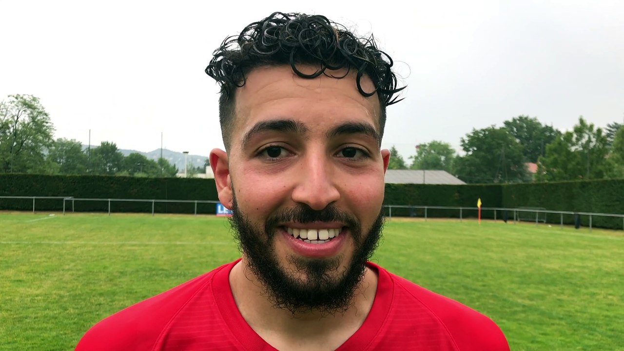 Finale Coupe du Rhône - Byllel BENTAHAR réagit après la victoire du FC LYON contre MDA Foot
