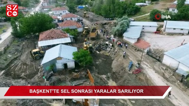 Başkent’te sel sonrası yaralar sarılıyor