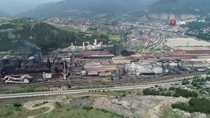 KARDEMİR’de patlama bölgesi havadan görüntülendi