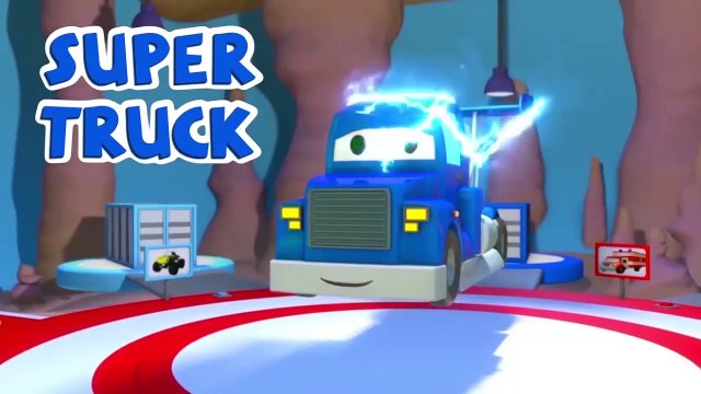 The Concrete Mixer Truck with Super Truck, Tom The Tow Truck and Troy The Train in Car City !