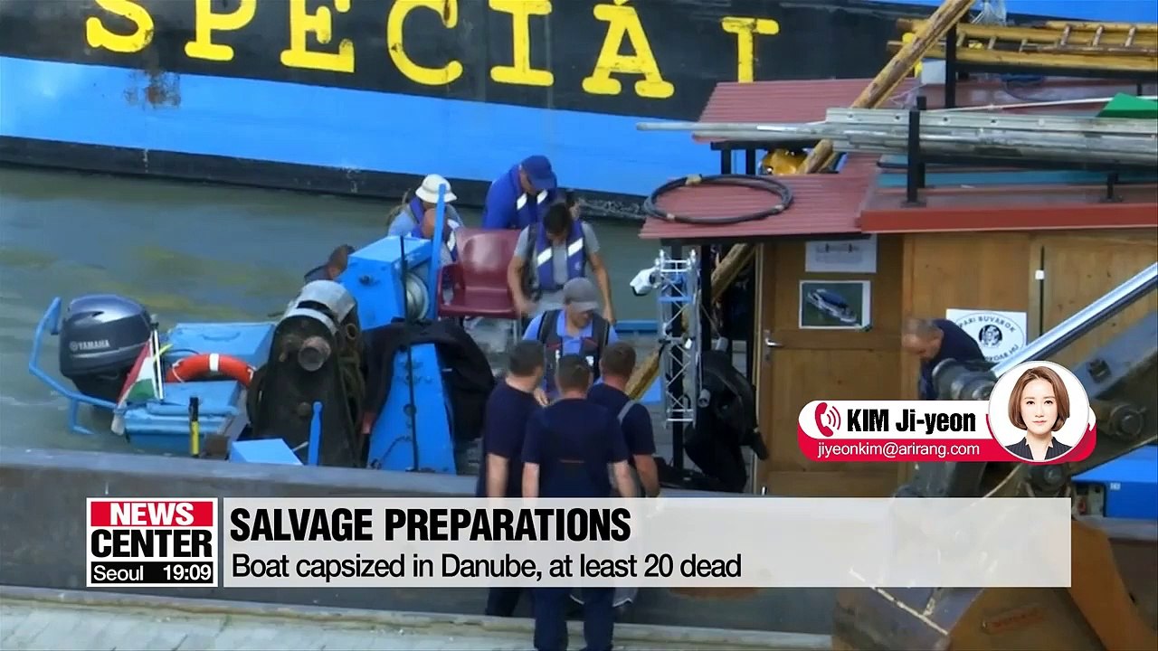 Preparations underway to lift sunken boat that capsized in Danube
