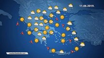 Η πρόγνωση του καιρού για την Τρίτη 11-6-2019