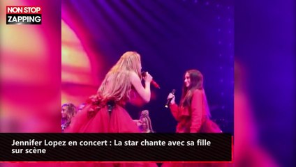 Jennifer Lopez en concert : La star chante avec sa fille sur scène (vidéo)