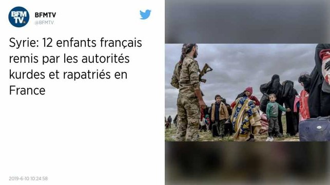 Douze enfants orphelins de djihadistes français rapatriés par la France