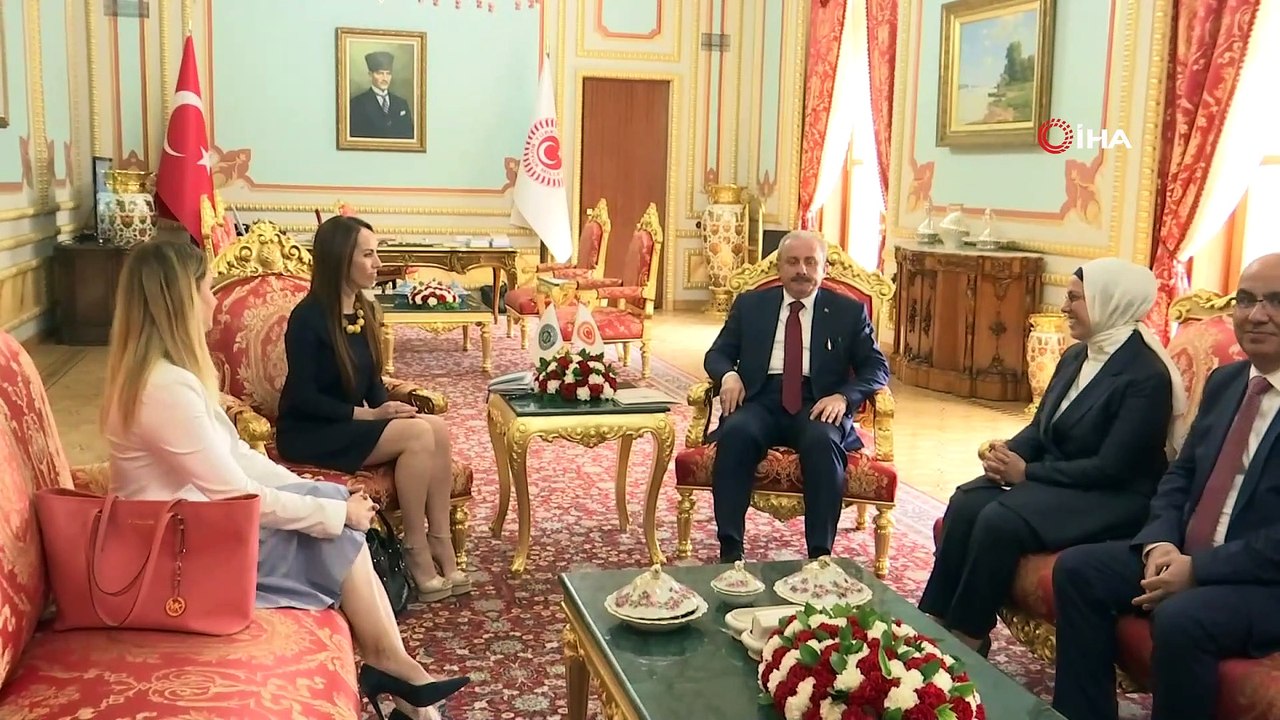 TBMM Başkanı Şentop, PAB Başkanı Barron ve beraberindeki heyeti kabul etti