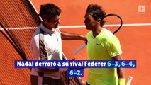 Rafael Nadal derrota a Roger Federer en la semifinal del Abierto de Francia