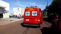 Motociclista fica ferido em acidente na Rua Padre Anchieta