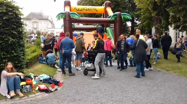 Grimages et châteaux gonflables au Tournai Kids Festival