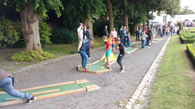 Jeux anciens et croquet au Tournai Kids Festival