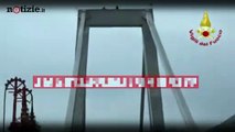 Ponte Morandi, verso la fine della demolizione: bandiera di Genova ridata al sindaco | Notizie.it