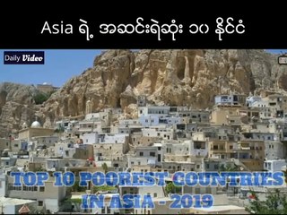 Asia poorest 10 countries 2019