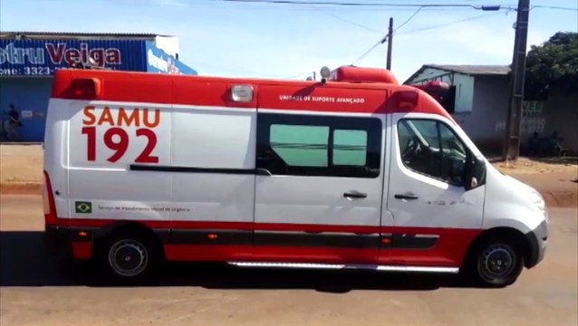 Fio arrebenta e atinge motociclista que tem graves ferimentos