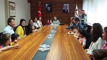 Çevreci öğrencilerden Vali Kocabıyık'a ziyaret