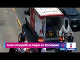 Auto invade carril del Mexibús y atropella a una mujer en Ecatepec | Noticias con Yuriria Sierra