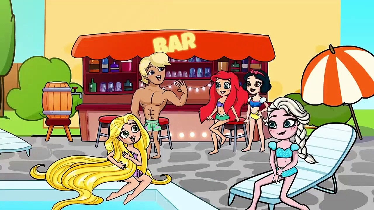 Disney Princesse Folle Partie De La Piscine De Dessins Animés