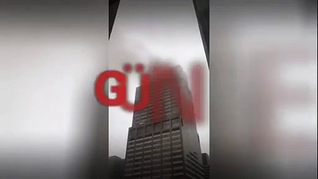 ABD'de bir helikopterin gökdelene çarparak düştüğü bildirildi