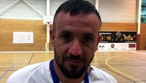 Finale Coupe LAuRA Futsal – Karim BENNEMRA réagit après la défaite de COURNON Futsal contre FS MONT D’OR