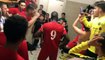 Finale Coupe LAuRA Futsal – La joie du vestiaire de FC MONT D'OR après le victoire contre COURNON Futsal
