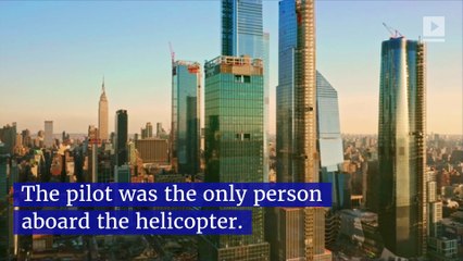 Helicopter Crash Lands on Roof of NYC Skyscraper