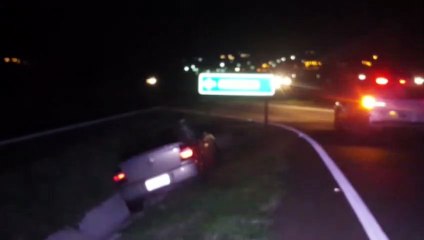 Veículo sai da pista em acidente na rodovia BR-467
