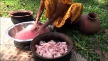 Recette de poulet  Village Spécial Poulet Épicé au Curry préparé par la grand-mère | la Vie du Village
