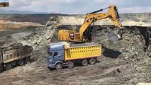 Excavator Loading Trucks With Two Passes -  (1)
