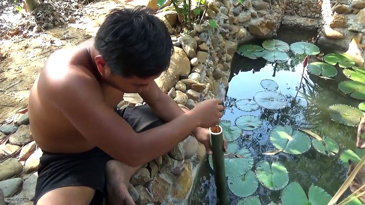 Primitive Life:Filter System for Fish Pond!