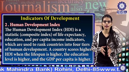 Ms. Mansi Chopra || Indicators Of Development  || TIAS || TECNIA TV