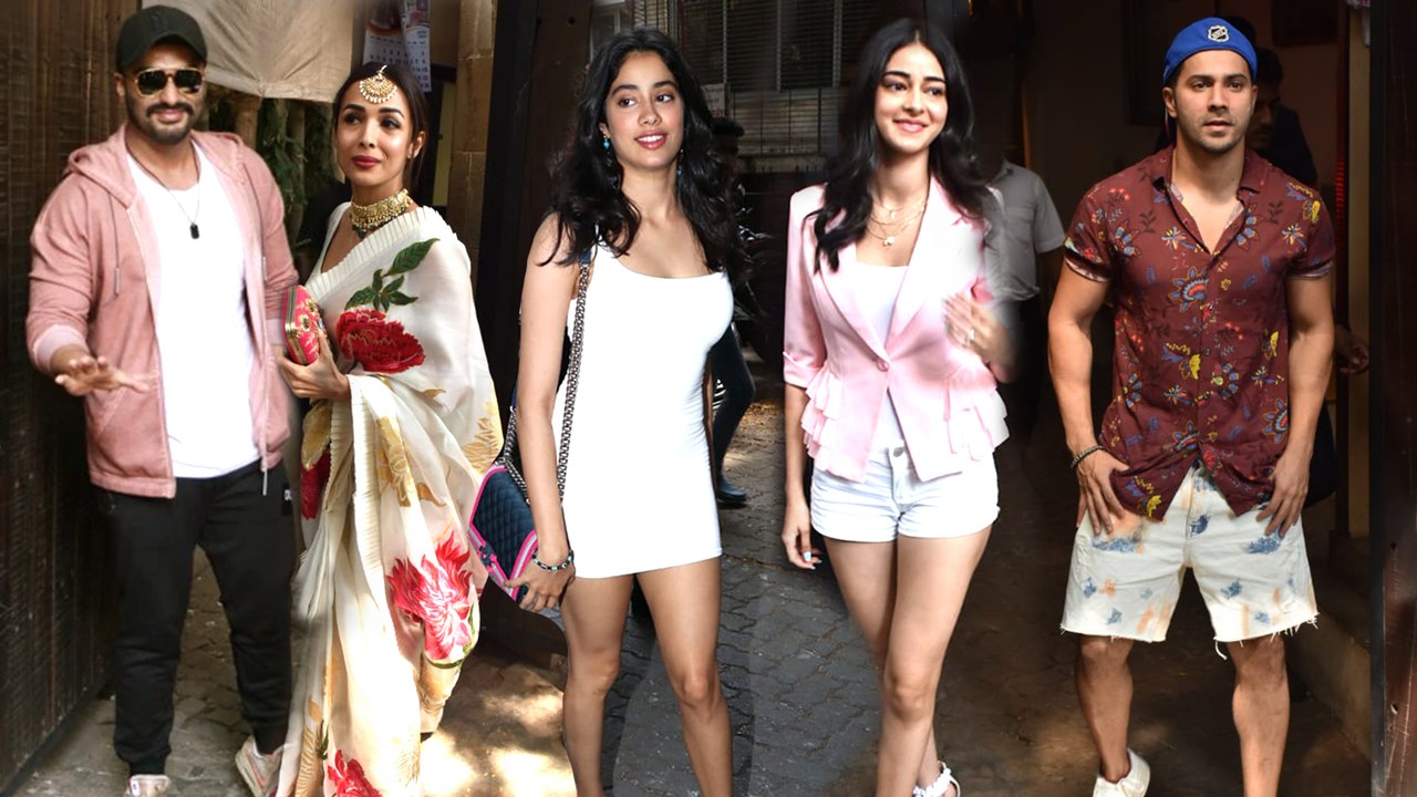 Arjun - Malaika, Janhvi, Varun, Ananya, Karisma At Sonam Kapoor Birthday Bash 2019 | FULL VIDEO