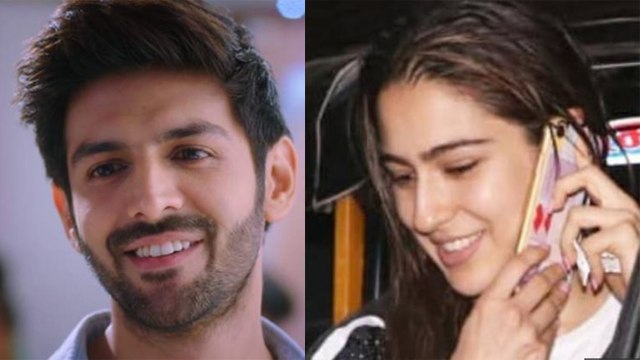 Sara Ali Khan talks with Kartik Aaryan on phone; Check Out | FilmiBeat