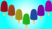 Popsicle Ice Cream Color Balls Shapes 3D - Learning Colors for Children Kids Educational