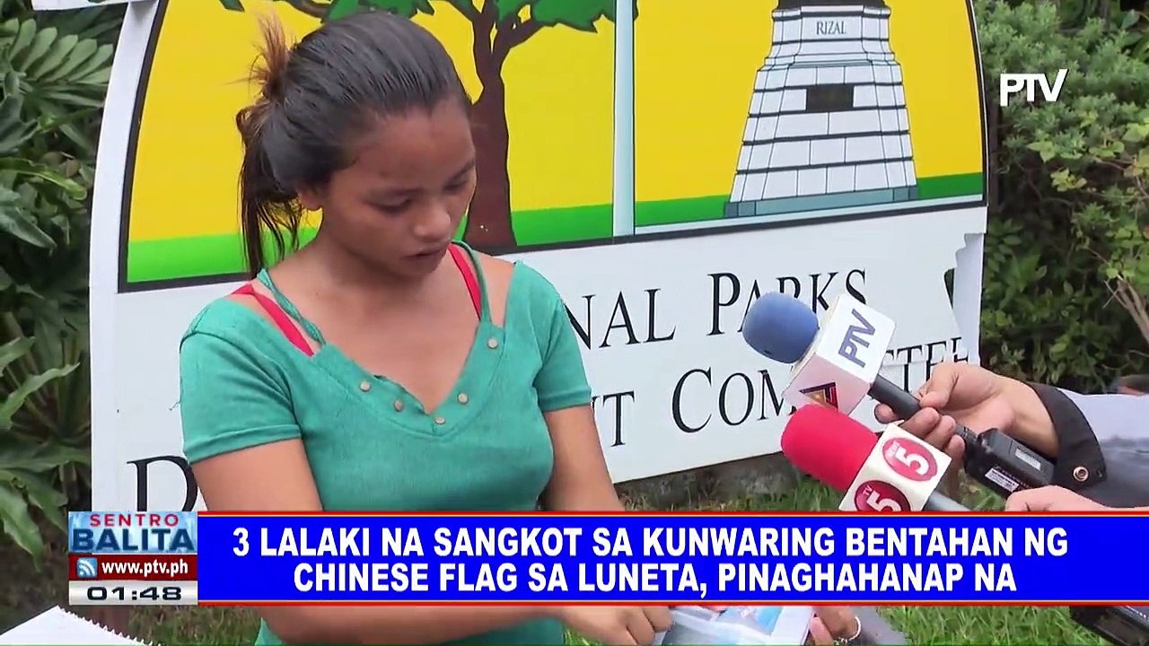3 lalaki na sangkot sa kunwaring bentahan ng Chinese flag sa Luneta, pinaghahanap na