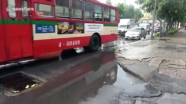 Thai residents deal with latest rain storms and floods