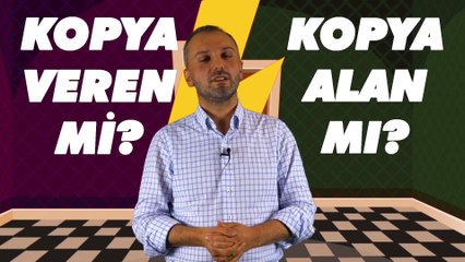 Bakan Albayrak, ‘gayri resmi sorularda’  ‘kopya vermek mi? , kopya almak mı?’ sorusuna işte böyle yanıt verdi