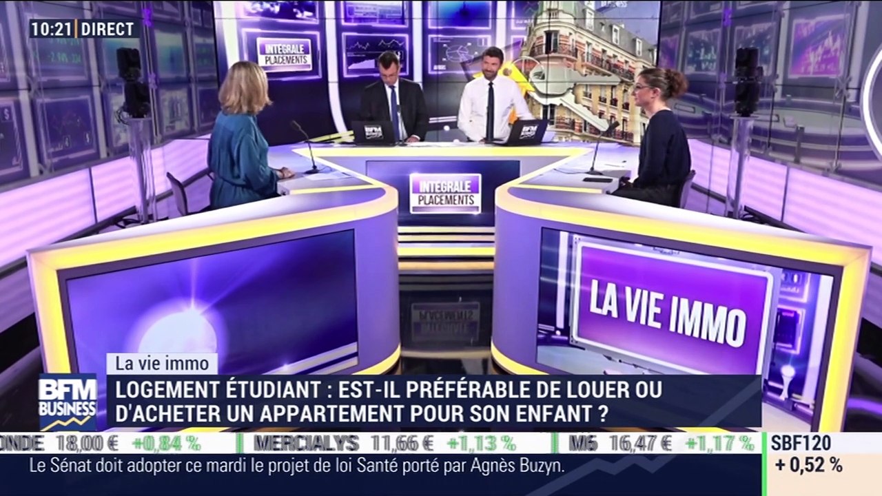 La vie immo: Logement étudiant, est-il préférable de louer ou d'acheter un appartement pour son enfant ? - 10/06