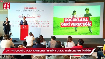 İmamoğlu: "0-4 yaş çocuğu olan annelere %40 indirim"