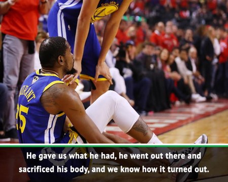 Warriors and Raptors devastated by KD injury