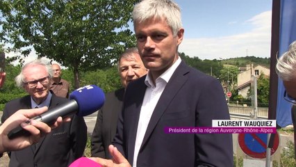 Laurent Wauquiez en visite dans la Loire