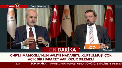 Numan Kurtulmuş 24'te