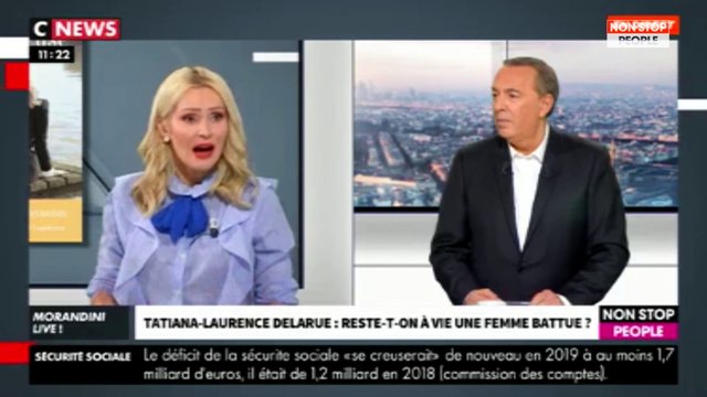 Morandini Live : Tatiana-Laurence Delarue se confie sur son passé de femme battue (vidéo)