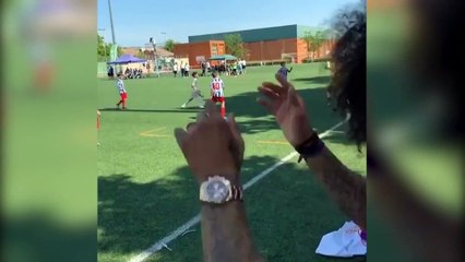 Le fils de Marcelo claque un triplé dont un ciseau acrobatique